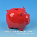 2016 ceramic pig money box with decal printing